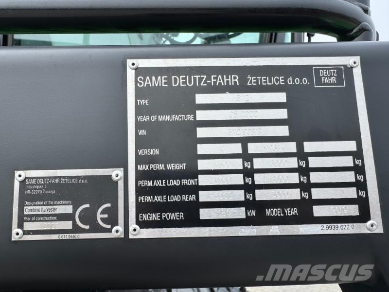 Deutz-Fahr C6205 TS Stage 5 Kombajny zbożowe