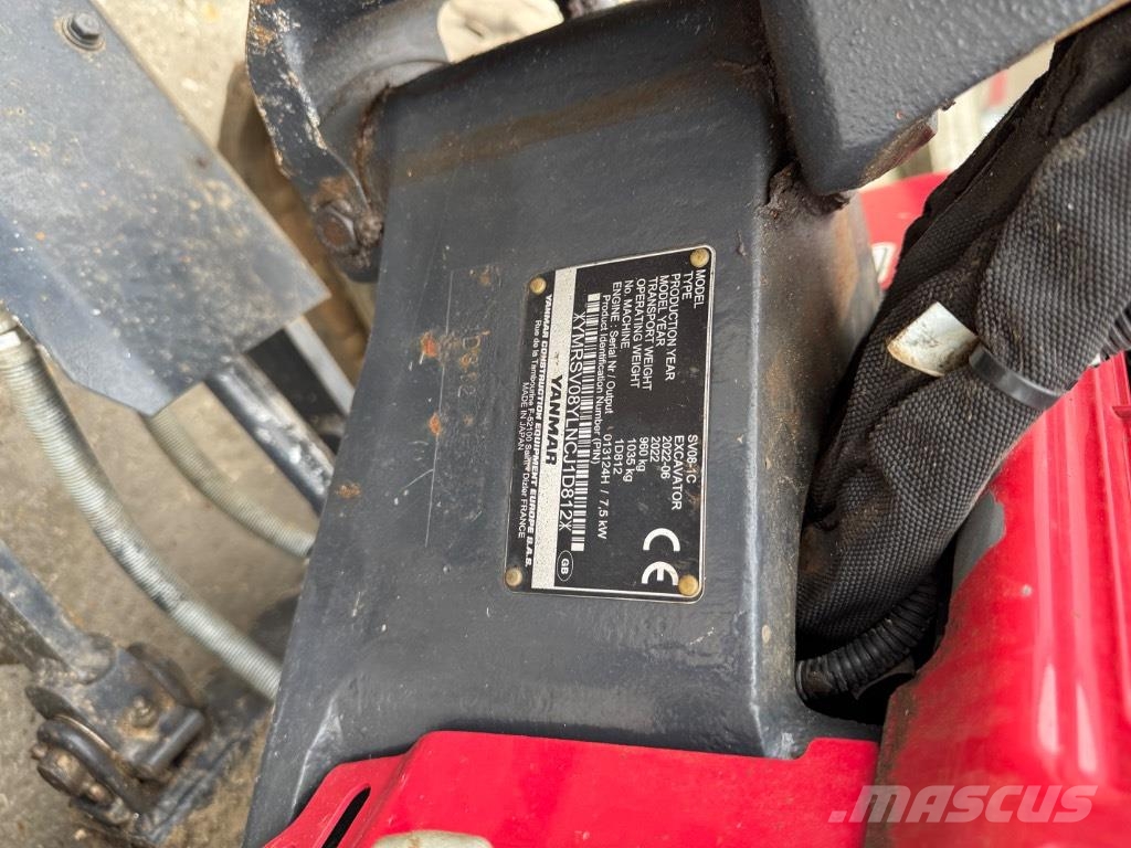 Yanmar SV08 (1D812) حفارات صغيرة أقل من 7 طن (حفارات صغيرة)