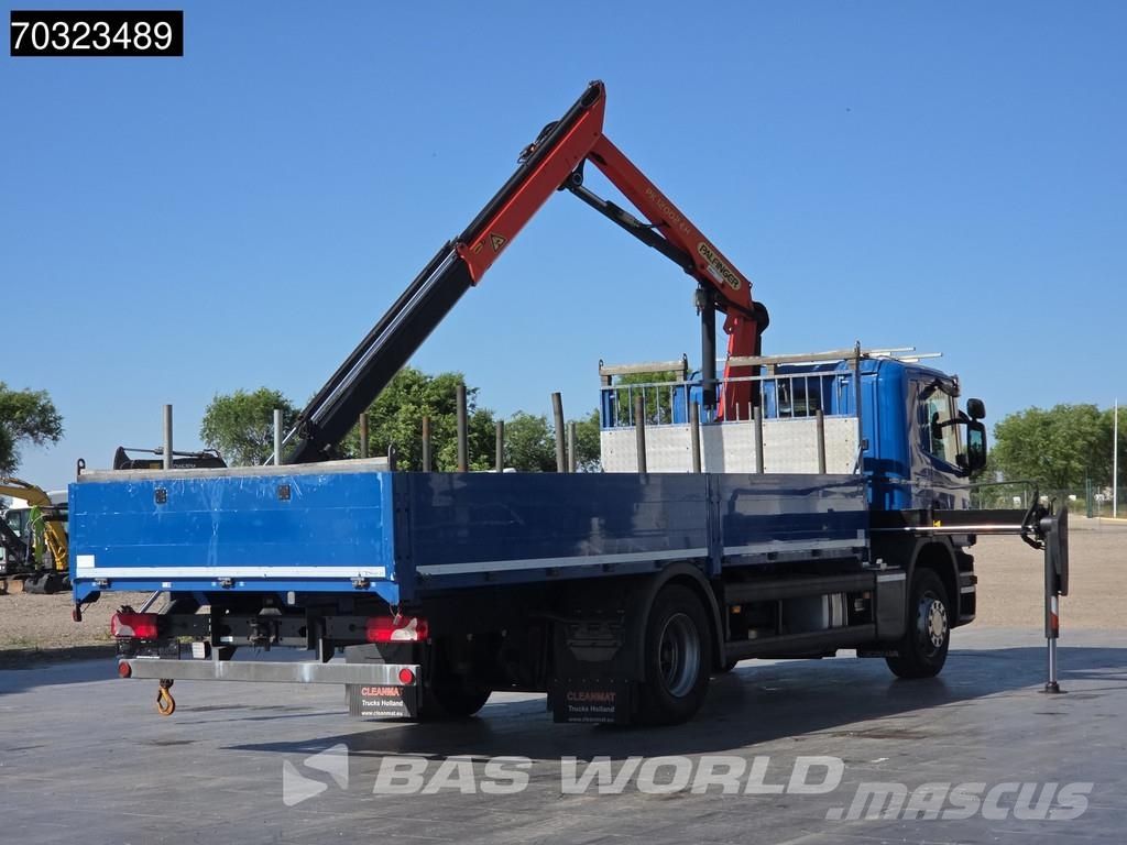 Scania P280 P 4X2 Palfinger PK 12002 EH Grúa con control شاحنات مسطحة/مفصلية الجوانب