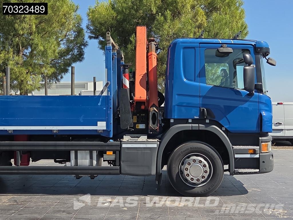 Scania P280 P 4X2 Palfinger PK 12002 EH Grúa con control شاحنات مسطحة/مفصلية الجوانب
