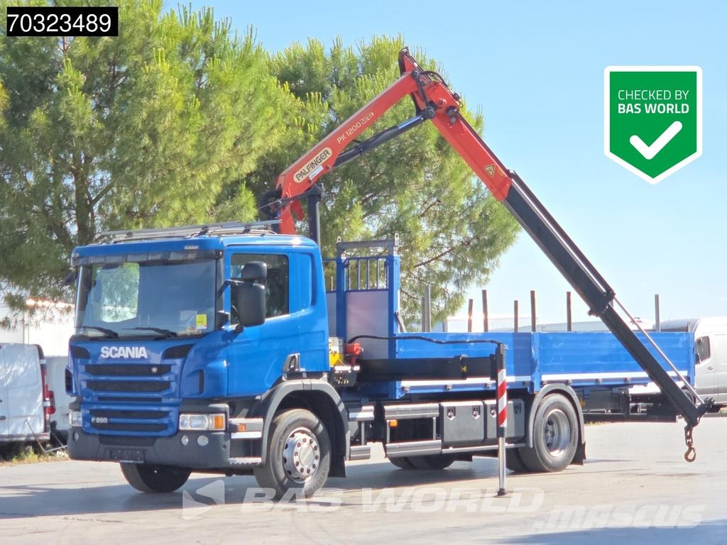 Scania P280 P 4X2 Palfinger PK 12002 EH Grúa con control Вантажівки-платформи/бокове розвантаження