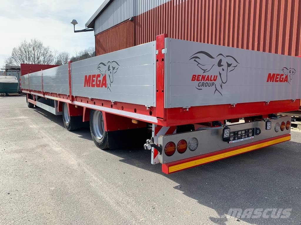 Benalu Mega flaksläpvagn / bodsläp مقطوروات مسطحة/مفصلية الجوانب