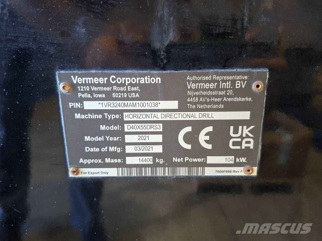 Vermeer D 40x55 DR Horizontali kryptinė gręžimo įranga