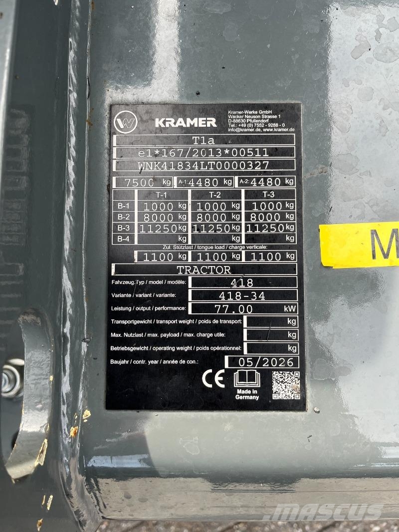 Kramer KT316 معدات مناولة لأغراض الزراعة