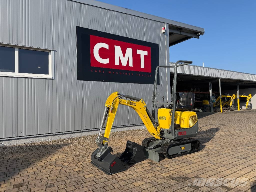 Wacker Neuson 803 Dual Power*2022*911H*2xLöffel*SW*MS01 Minibagger < 7t