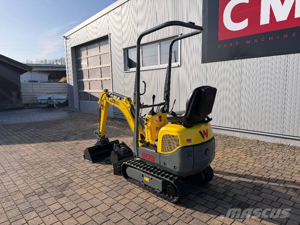 Wacker Neuson 803 Dual Power*2022*911H*2xLöffel*SW*MS01 Minibagger < 7t