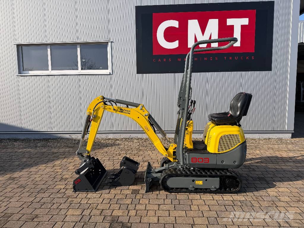 Wacker Neuson 803 Dual Power*2022*911H*2xLöffel*SW*MS01 Minibagger < 7t