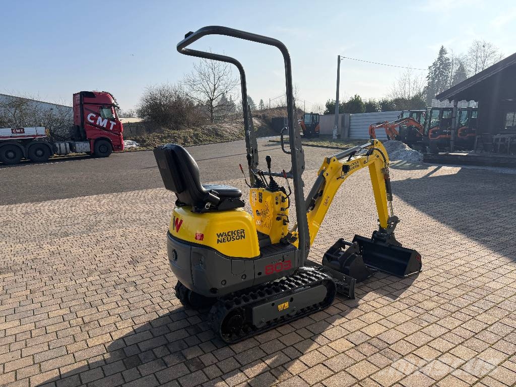 Wacker Neuson 803 Dual Power*2022*911H*2xLöffel*SW*MS01 Minibagger < 7t
