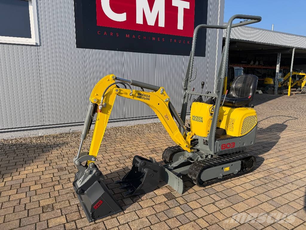 Wacker Neuson 803 Dual Power*2022*911H*2xLöffel*SW*MS01 Minibagger < 7t