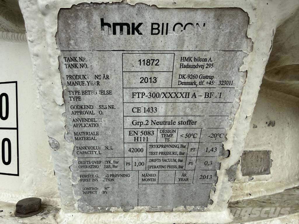  HMK Bilcon 30 t. 42 m3 Silo Tank 6 Compartment Други ремаркета