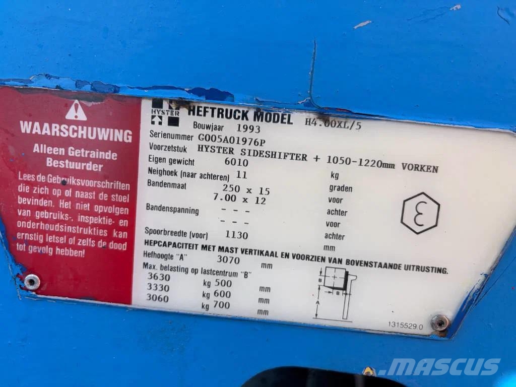 Hyster H 4.00 XL-5 4000 kg Diesel Dieselstapler