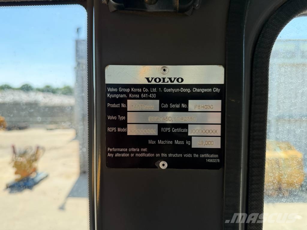 Volvo ECR145CL VA Pelle sur chenilles