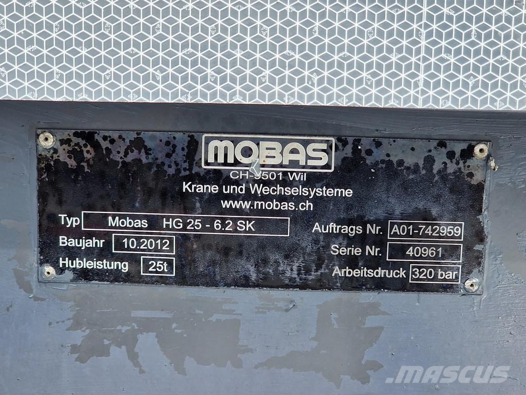 Scania R730 Topline 6x4 - 25t Mobas hooklift - Retarder - Abrollkipper