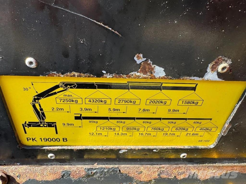 Ginaf M 3232 S 6X2 - EURO 2 + PALFINGER PK19000 + REMOTE رافعات صالحة لكل أنواع الطرق