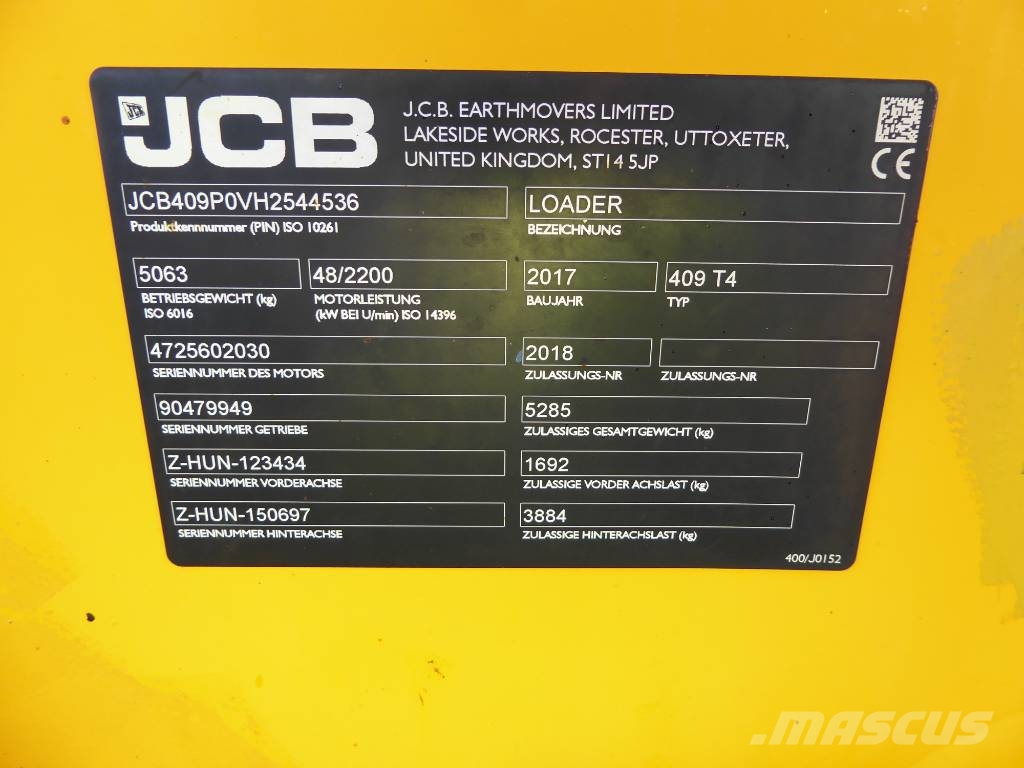 JCB 409 T4 Radlader