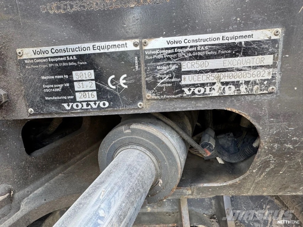 Volvo ECR 50 D Mini ekskavatörler, 7 tona dek