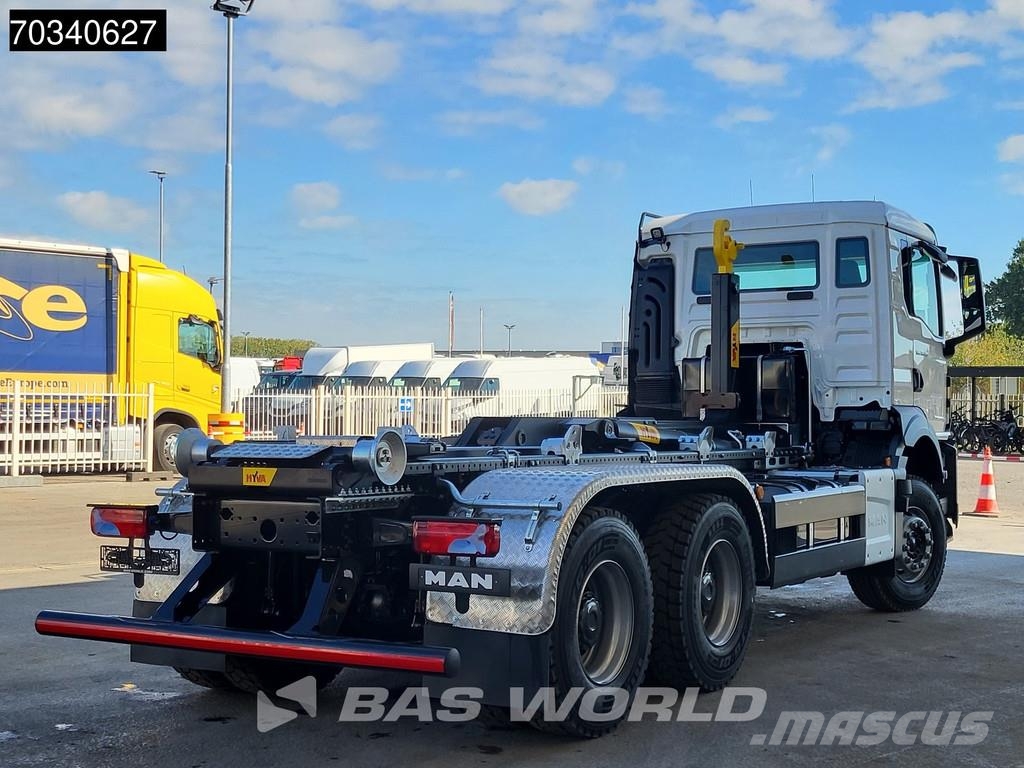 MAN TGS 33.480 6X4 ¡NUEVO! HYVA 20-53-S con eje grande Rol kiper kamioni sa kukom za podizanje tereta