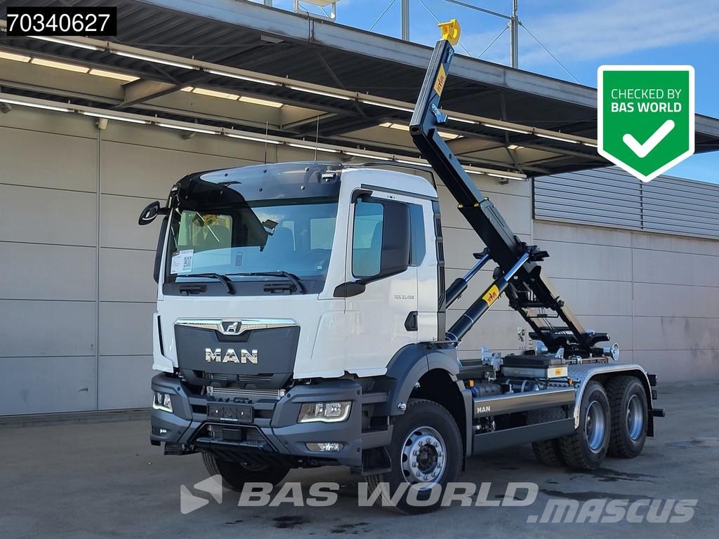 MAN TGS 33.480 6X4 ¡NUEVO! HYVA 20-53-S con eje grande Rol kiper kamioni sa kukom za podizanje tereta