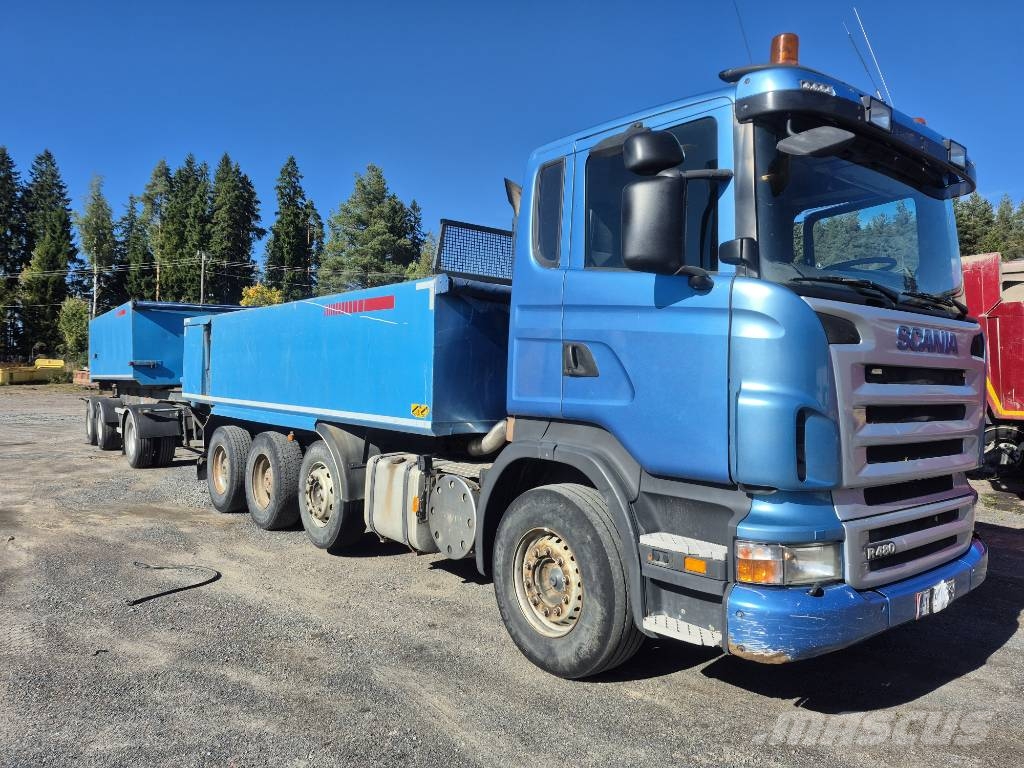 Scania R480 8x4 kasettilava+ kasetti kärry,RKP autom Sora- ja kippiautot