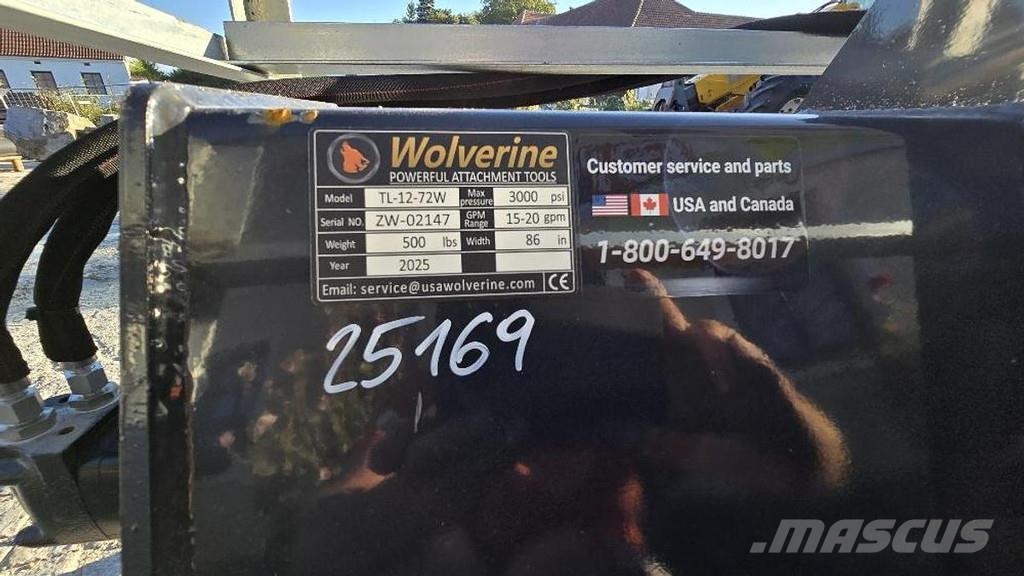 Wolverine Anbaufräse mit Bobcat 115cm Aufnahme TL- Anlegg - Annet