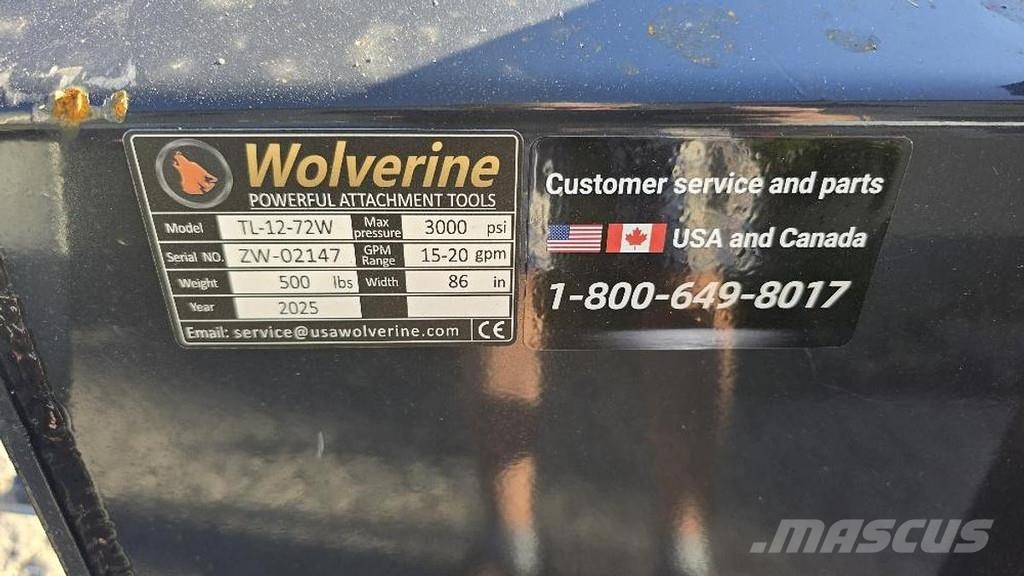Wolverine Anbaufräse mit Bobcat 115cm Aufnahme TL- Anlegg - Annet