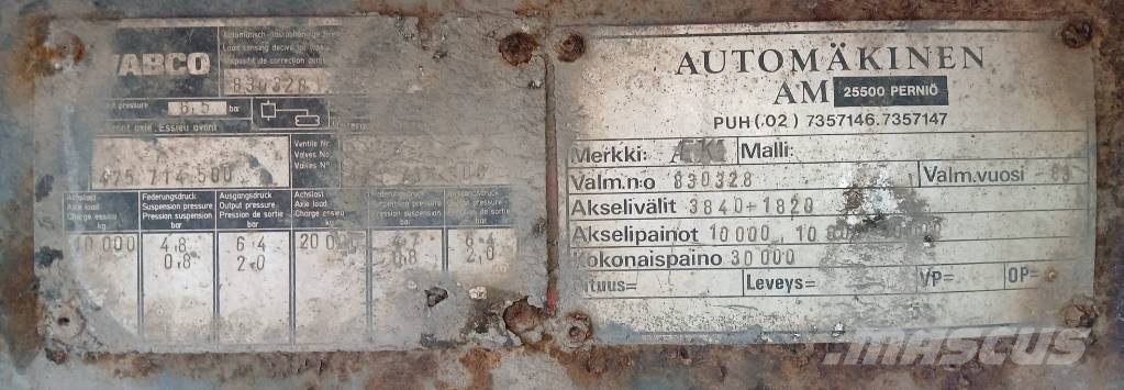 AM Automäkinen AKV Demontažne prikolice