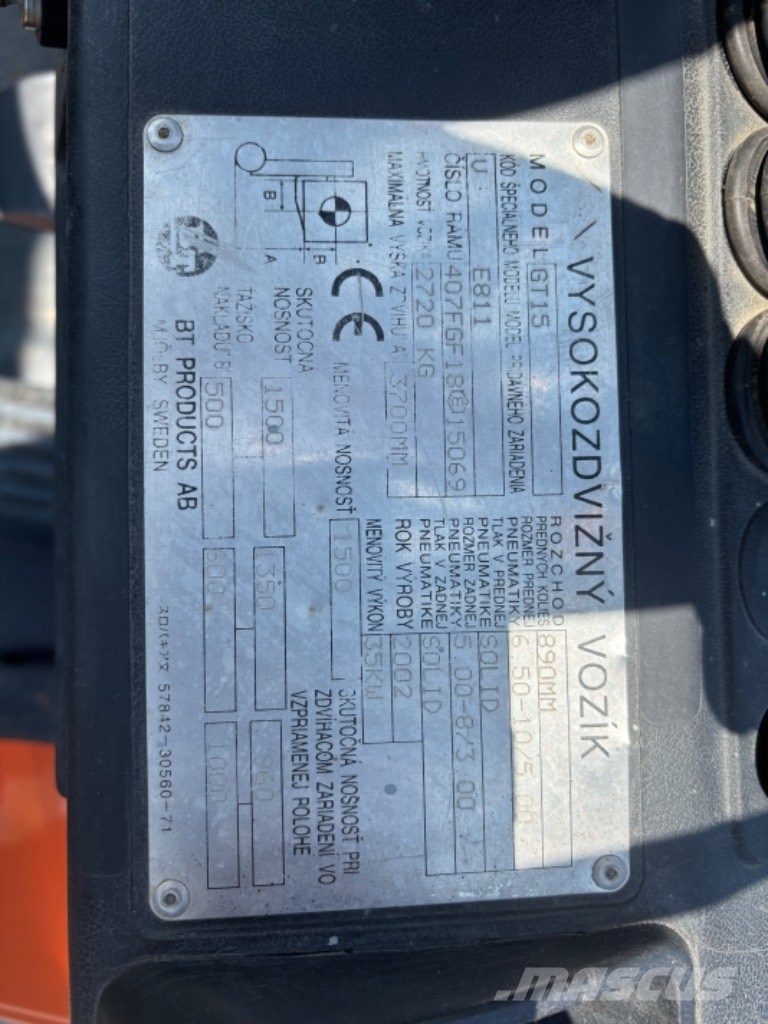 Toyota FG 15 N Gāzes autoiekrāvēji (LPG)