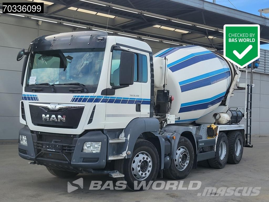 MAN TGS 32.420 8X4 Stetter 9m3 Full Steel Automatic Eu Camiones de concreto
