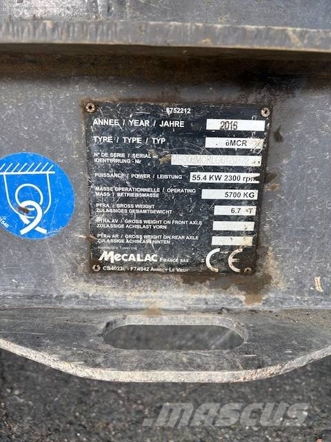 Mecalac 6 MCR 소형 굴삭기 7톤 미만