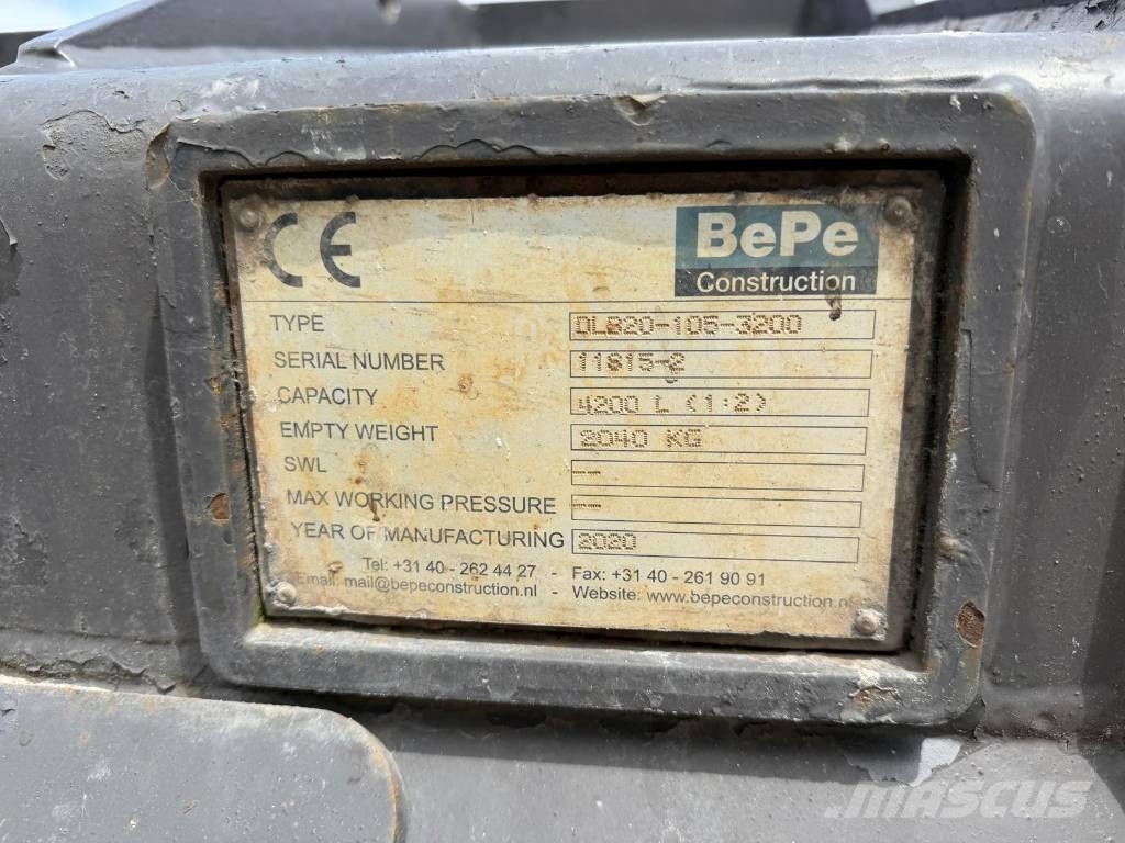Dichte bak / GP bucket 320cm 4200 liter Verachtert connection Kausi