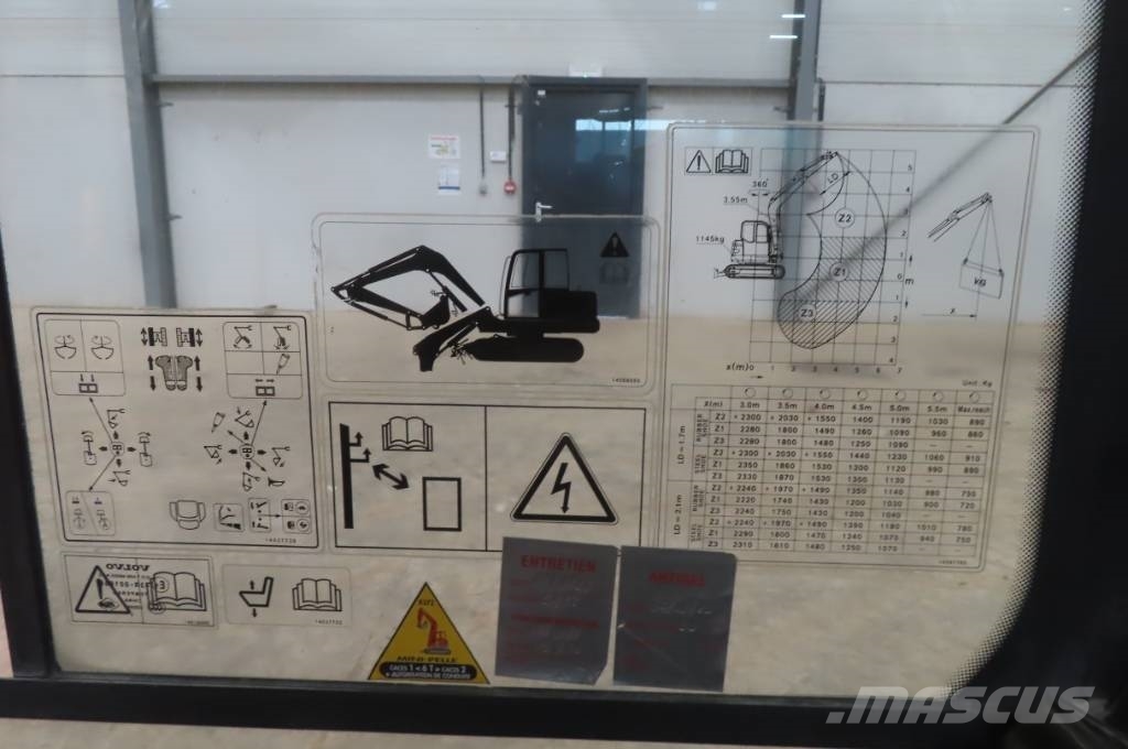 Volvo ECR 88 Cabines e interior máquinas construção