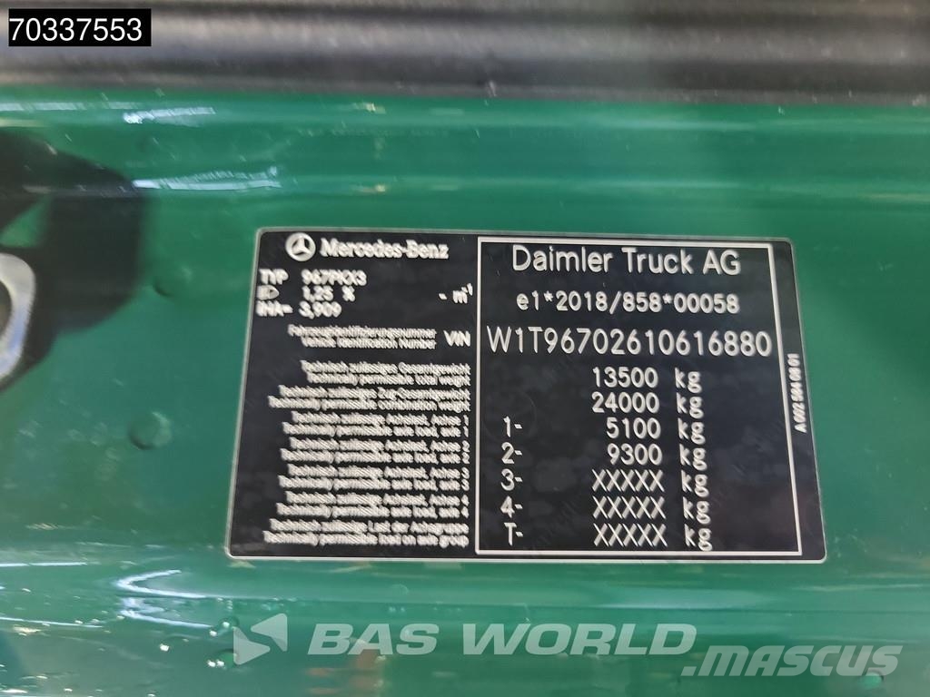 Mercedes-Benz Atego 1324 4X2 13t 6-Cylinder Engine Euro 6 Furgons
