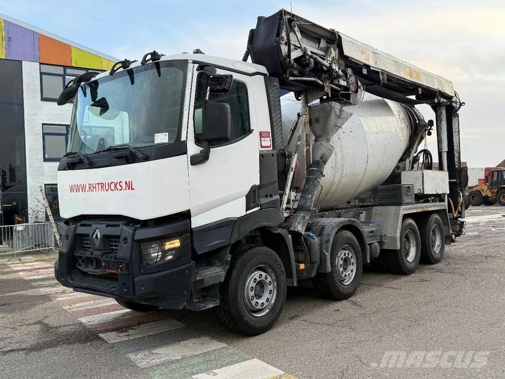 Renault C480 8X4 BELT + MIXER 9M3 + REMOTE CONTROL HUB RED Camiones de concreto