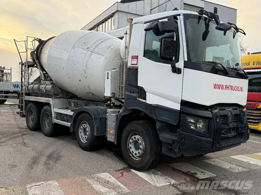 Renault C480 8X4 BELT + MIXER 9M3 + REMOTE CONTROL HUB RED Camiones de concreto