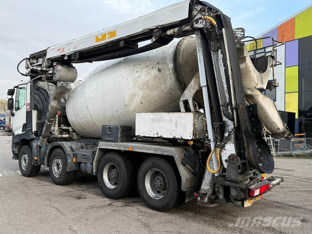 Renault C480 8X4 BELT + MIXER 9M3 + REMOTE CONTROL HUB RED Camiones de concreto