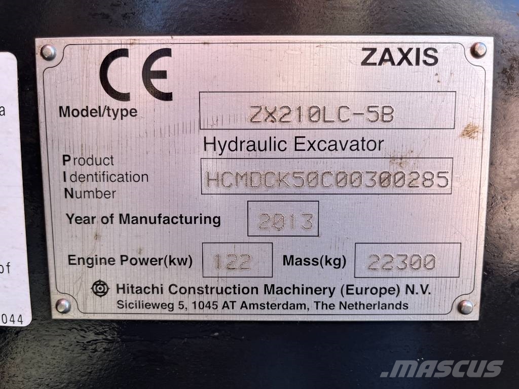 Hitachi ZX 210 LC-5 B 履带挖掘机