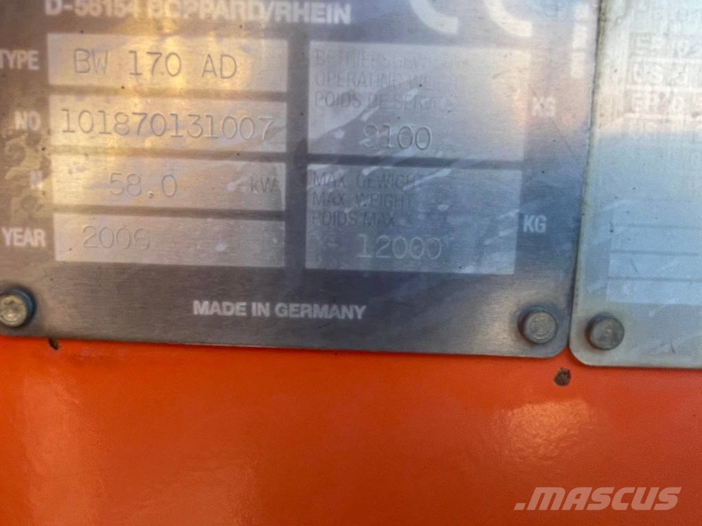 Bomag BW 170 AD Çift tamburlu silindirler