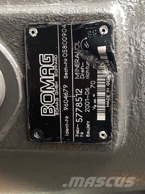 Bomag BC 670 rb 671 final drive トランスミッション
