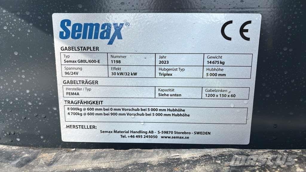 Semax G80L/600-E Montacargas - otros