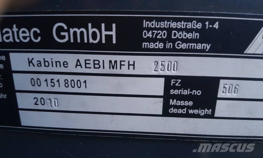 Aebi MFH2500 EURO4 - 2010 NR 418 كناسات