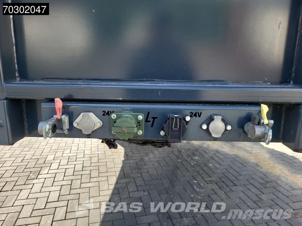 Lintrailers S3A 3 axles TUV 01/27 Extendable 650cm Lift + Stee نصف مقطورة مسطحة منخفضة