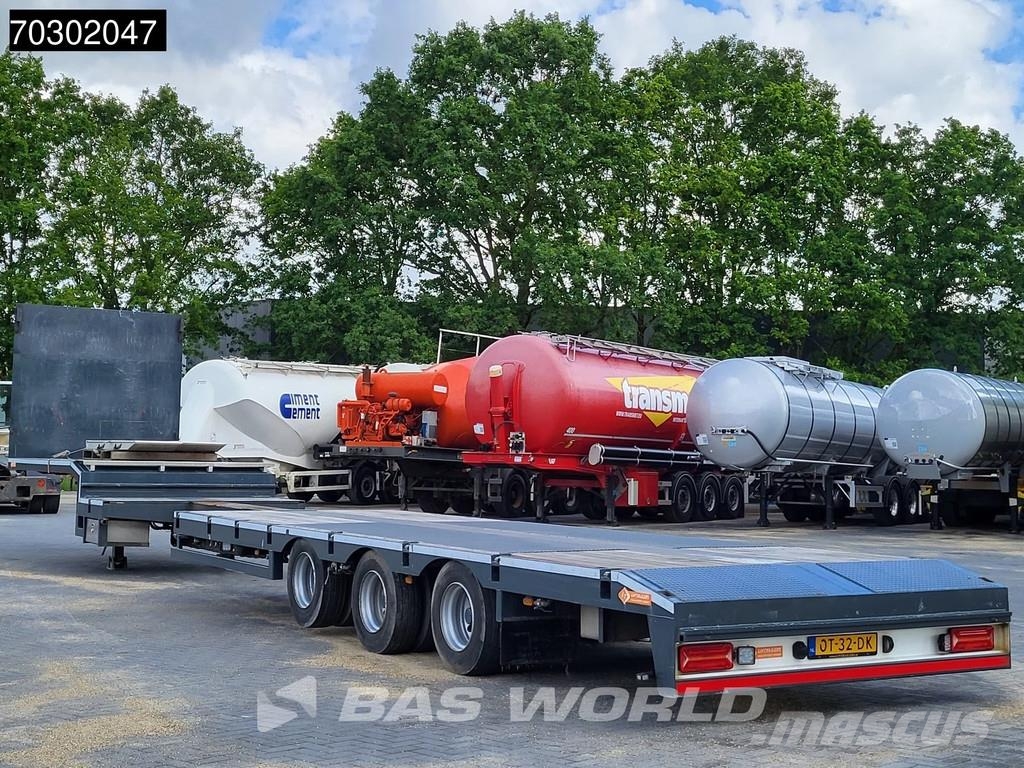 Lintrailers S3A 3 axles TUV 01/27 Extendable 650cm Lift + Stee نصف مقطورة مسطحة منخفضة