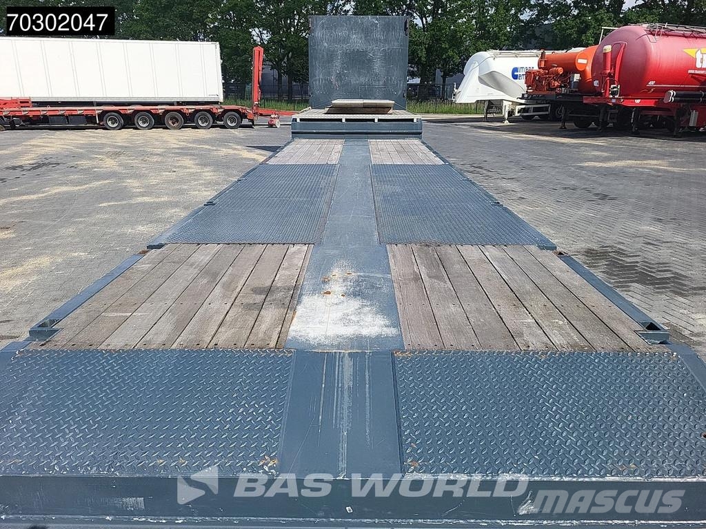 Lintrailers S3A 3 axles TUV 01/27 Extendable 650cm Lift + Stee نصف مقطورة مسطحة منخفضة