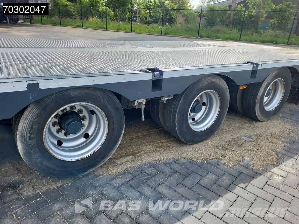 Lintrailers S3A 3 axles TUV 01/27 Extendable 650cm Lift + Stee نصف مقطورة مسطحة منخفضة