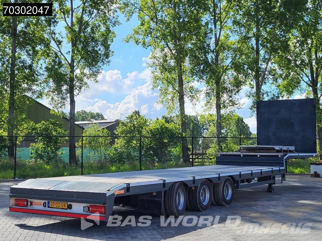 Lintrailers S3A 3 axles TUV 01/27 Extendable 650cm Lift + Stee نصف مقطورة مسطحة منخفضة