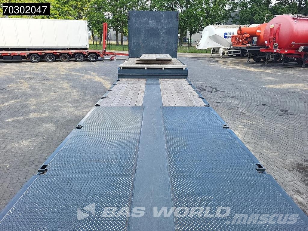 Lintrailers S3A 3 axles TUV 01/27 Extendable 650cm Lift + Stee نصف مقطورة مسطحة منخفضة