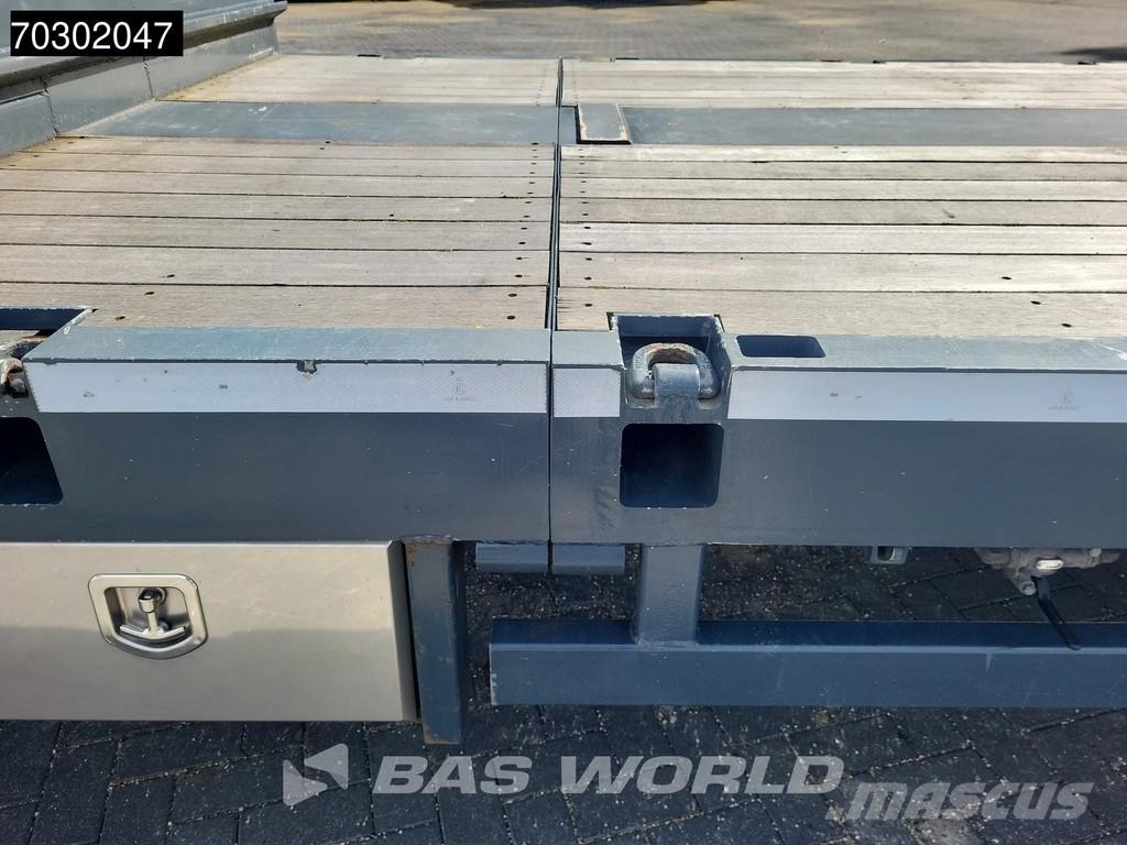 Lintrailers S3A 3 axles TUV 01/27 Extendable 650cm Lift + Stee نصف مقطورة مسطحة منخفضة
