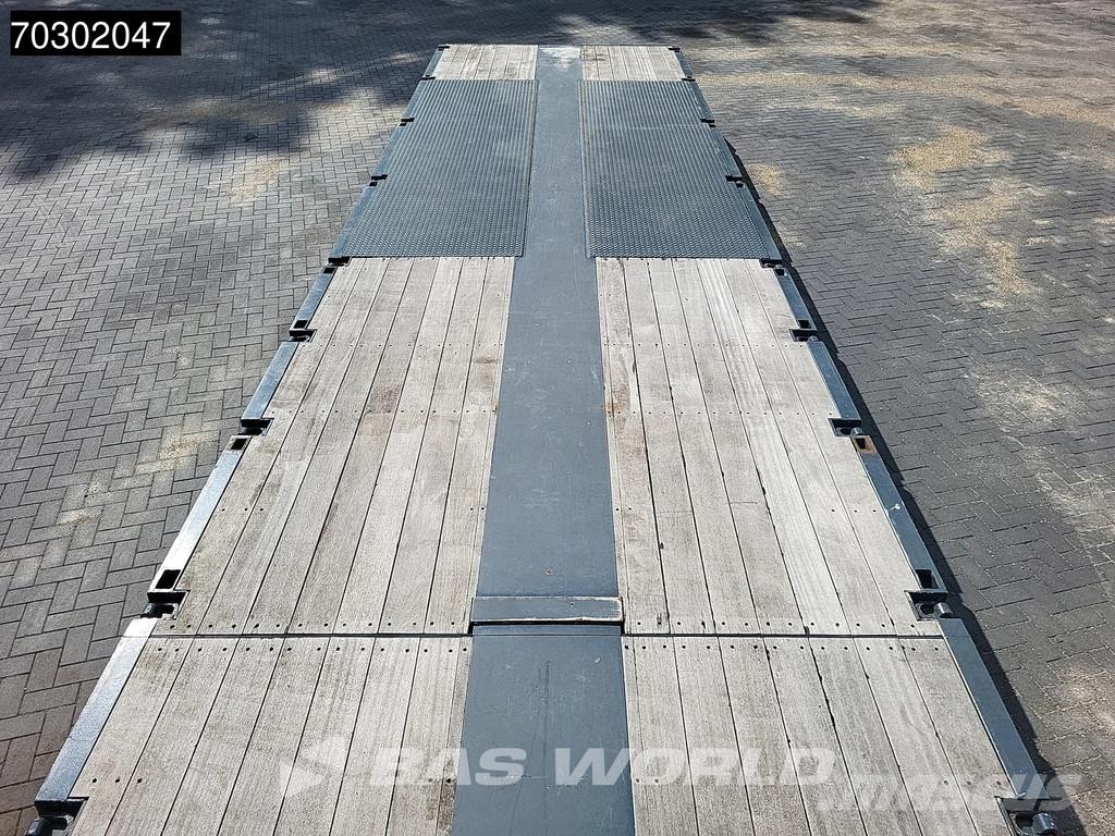 Lintrailers S3A 3 axles TUV 01/27 Extendable 650cm Lift + Stee نصف مقطورة مسطحة منخفضة