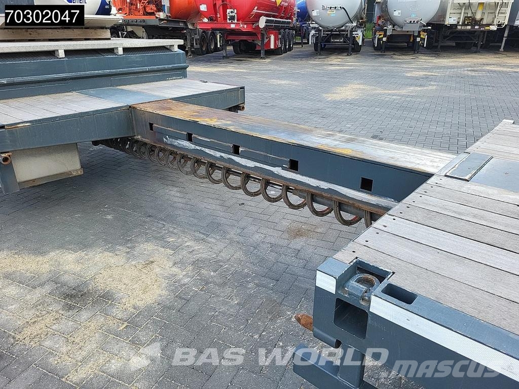Lintrailers S3A 3 axles TUV 01/27 Extendable 650cm Lift + Stee نصف مقطورة مسطحة منخفضة