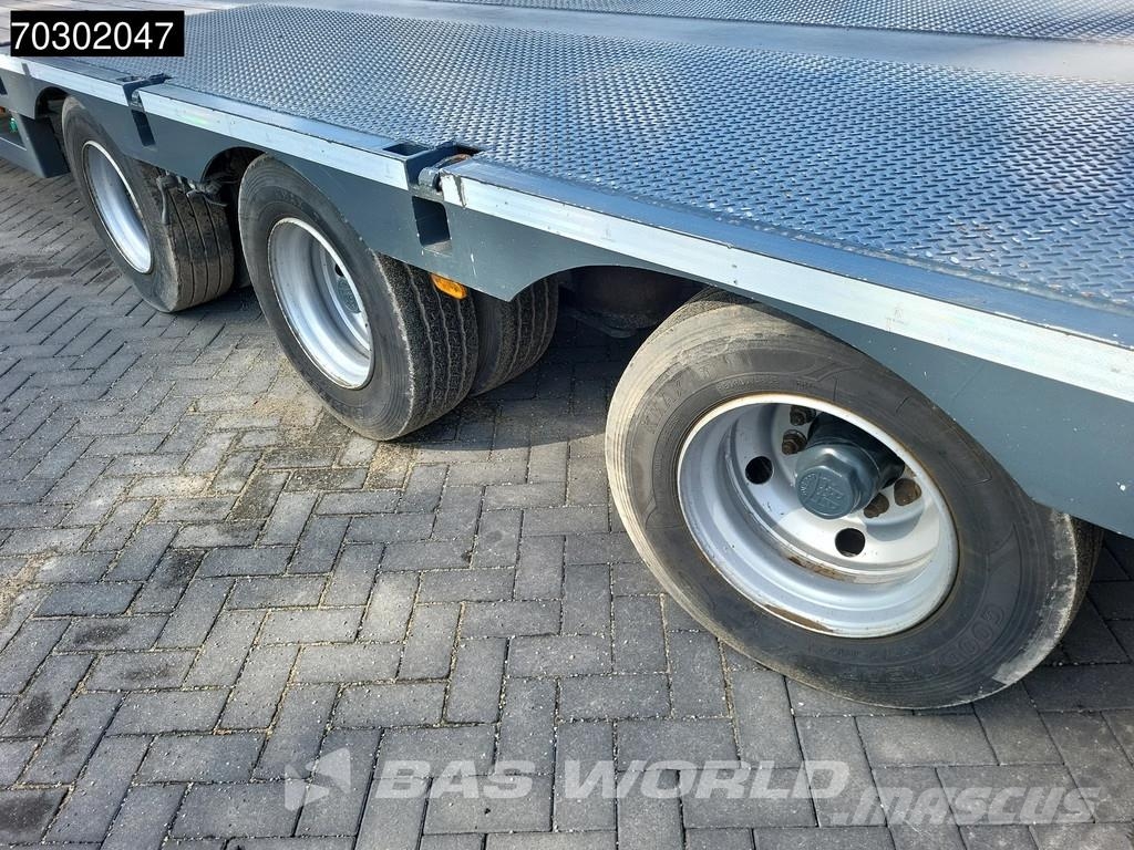 Lintrailers S3A 3 axles TUV 01/27 Extendable 650cm Lift + Stee نصف مقطورة مسطحة منخفضة